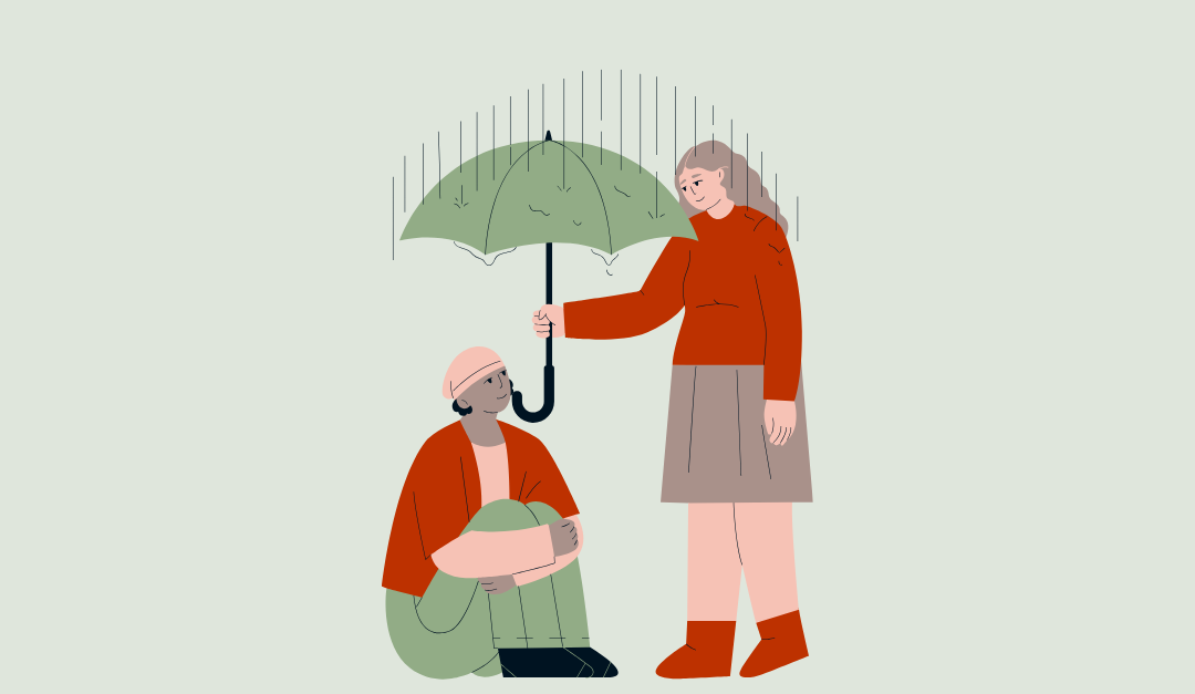 fawning stressreactie – iemand probeert spanning voor een ander op te vangen